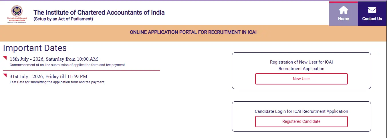 ICAI Executive Recruitment 2026