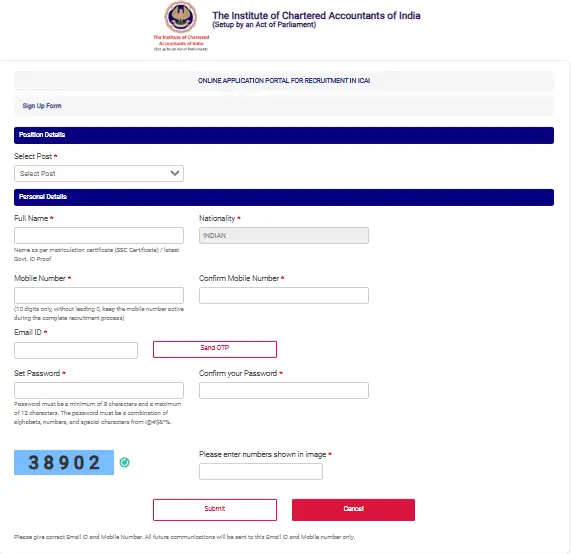 ICAI Executive Recruitment 2026