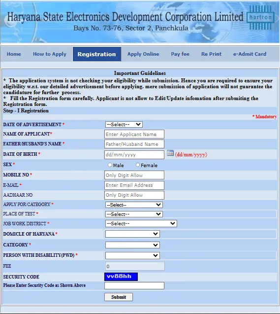 Hartron Junior Programmer Recruitment 2026