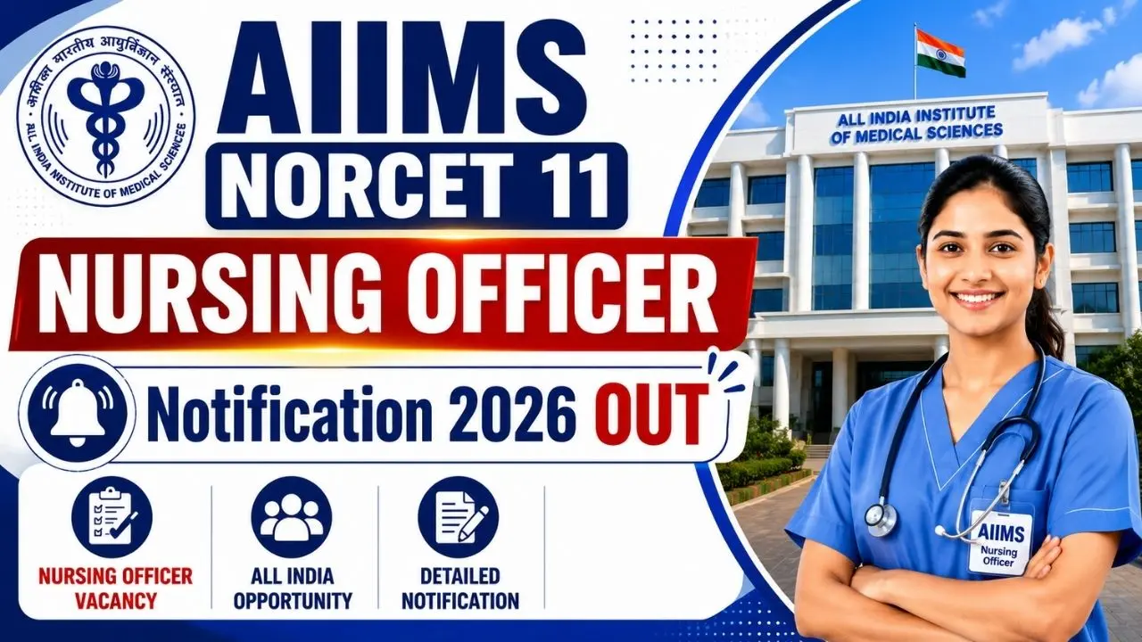 AIIMS NORCET 11 Nursing Officer Online Form 2026
