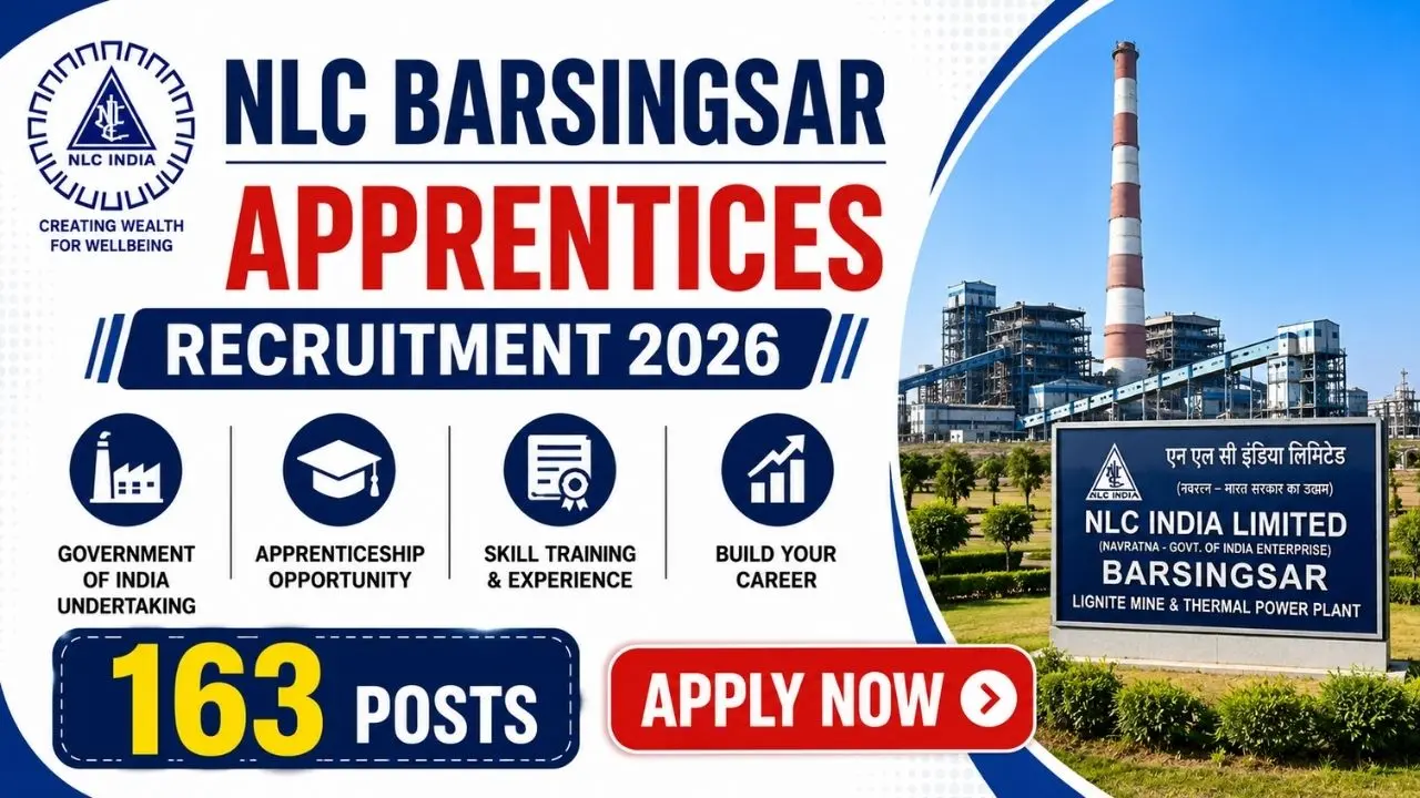 NLC Barsingsar Apprentices Recruitment 2026
