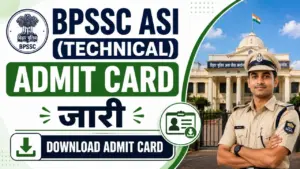 Bihar Police ASI Technical Admit Card 2026
