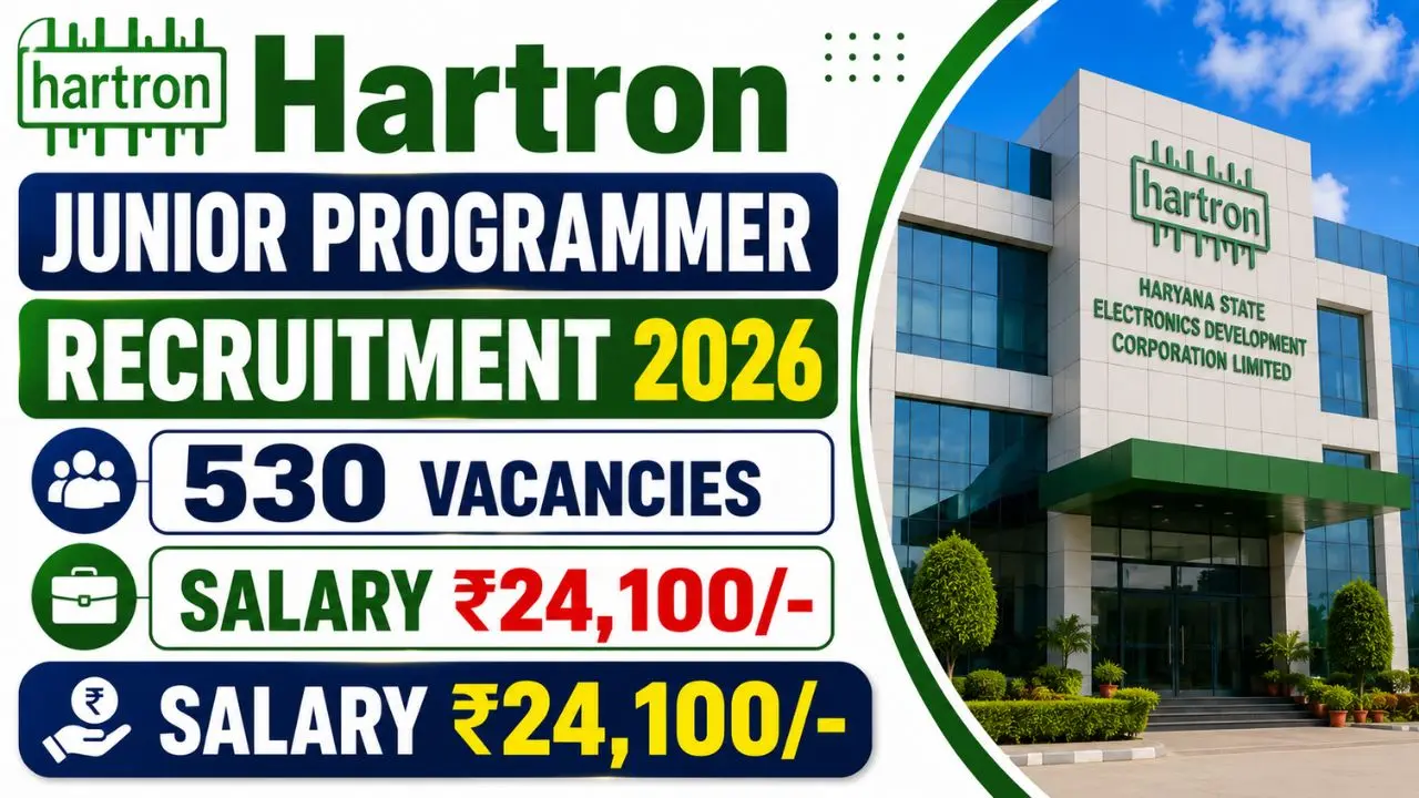 Hartron Junior Programmer Recruitment 2026