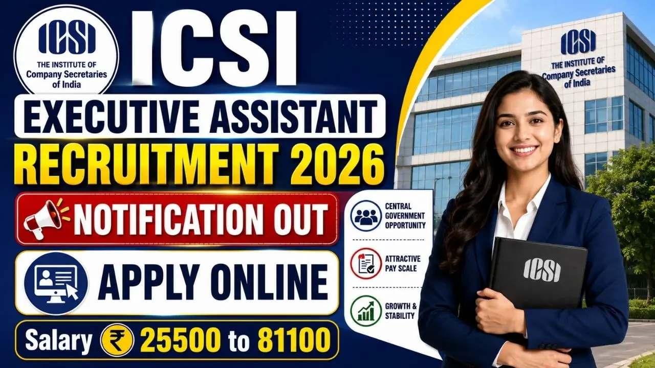 ICSI Executive Assistant Recruitment 2026