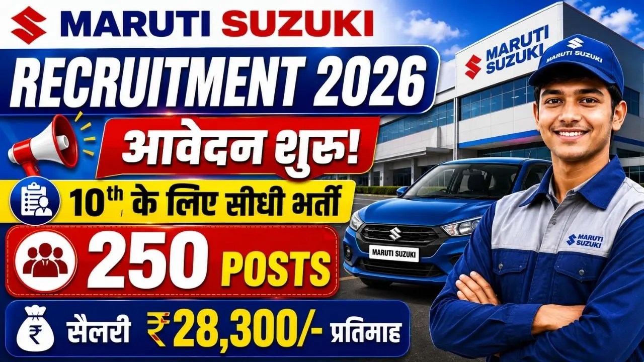 Maruti Suzuki Recruitment 2026