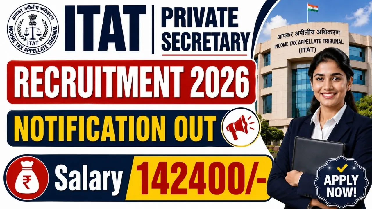 ITAT Private Secretary Recruitment 2026