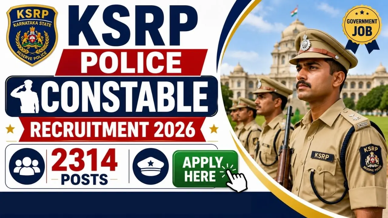 KSRP Police Constable Recruitment 2026