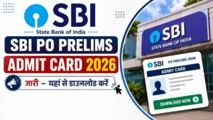 SBI PO Prelims Admit Card