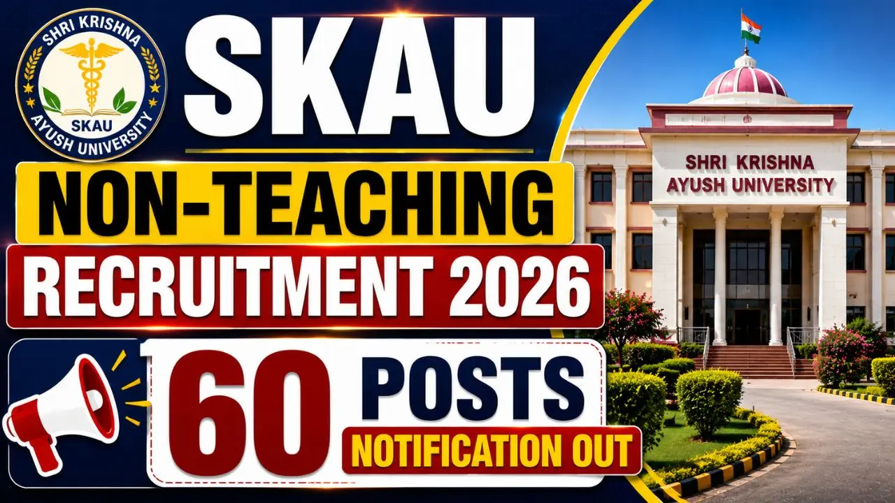 SKAU Non Teaching Recruitment 2026