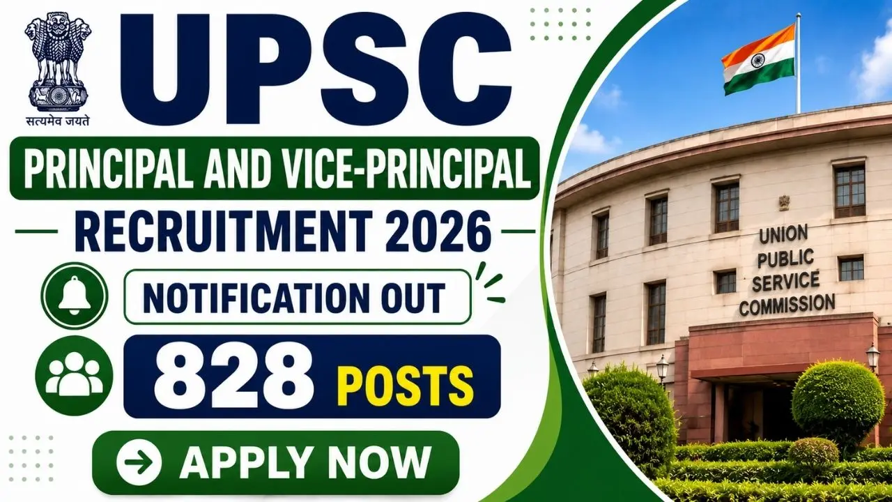 UPSC Principal & Vice Principal Recruitment 2026