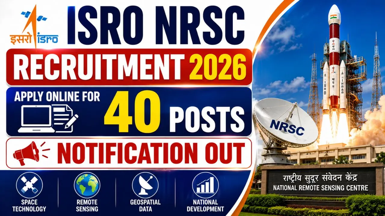 ISRO NRSC Various Post Recruitment 2026