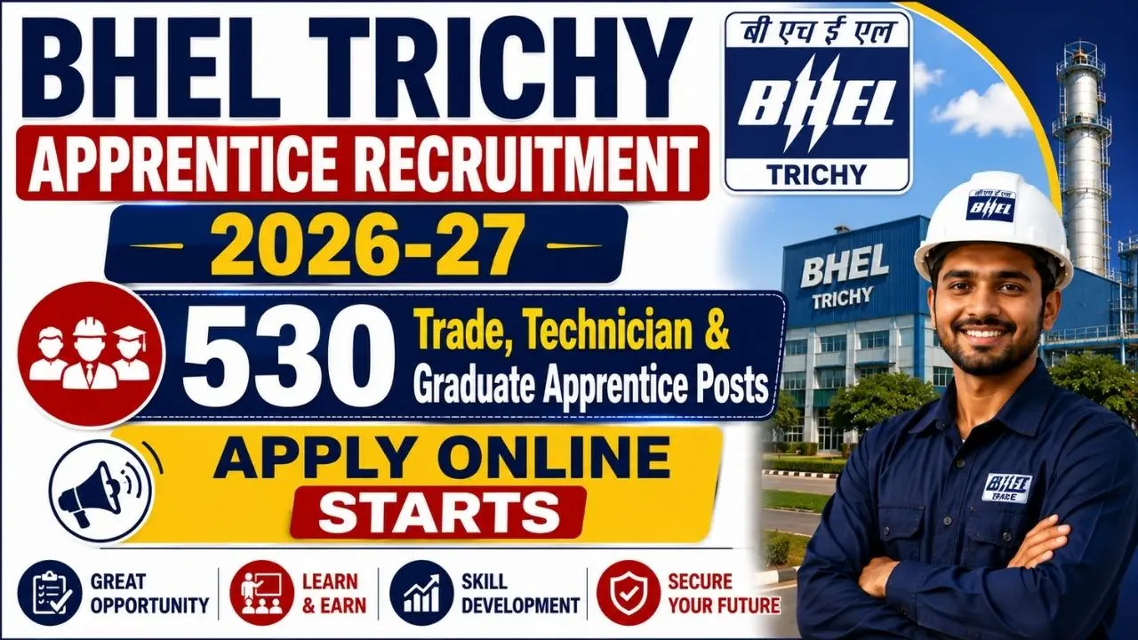 BHEL Trichy Apprentice Recruitment 2026