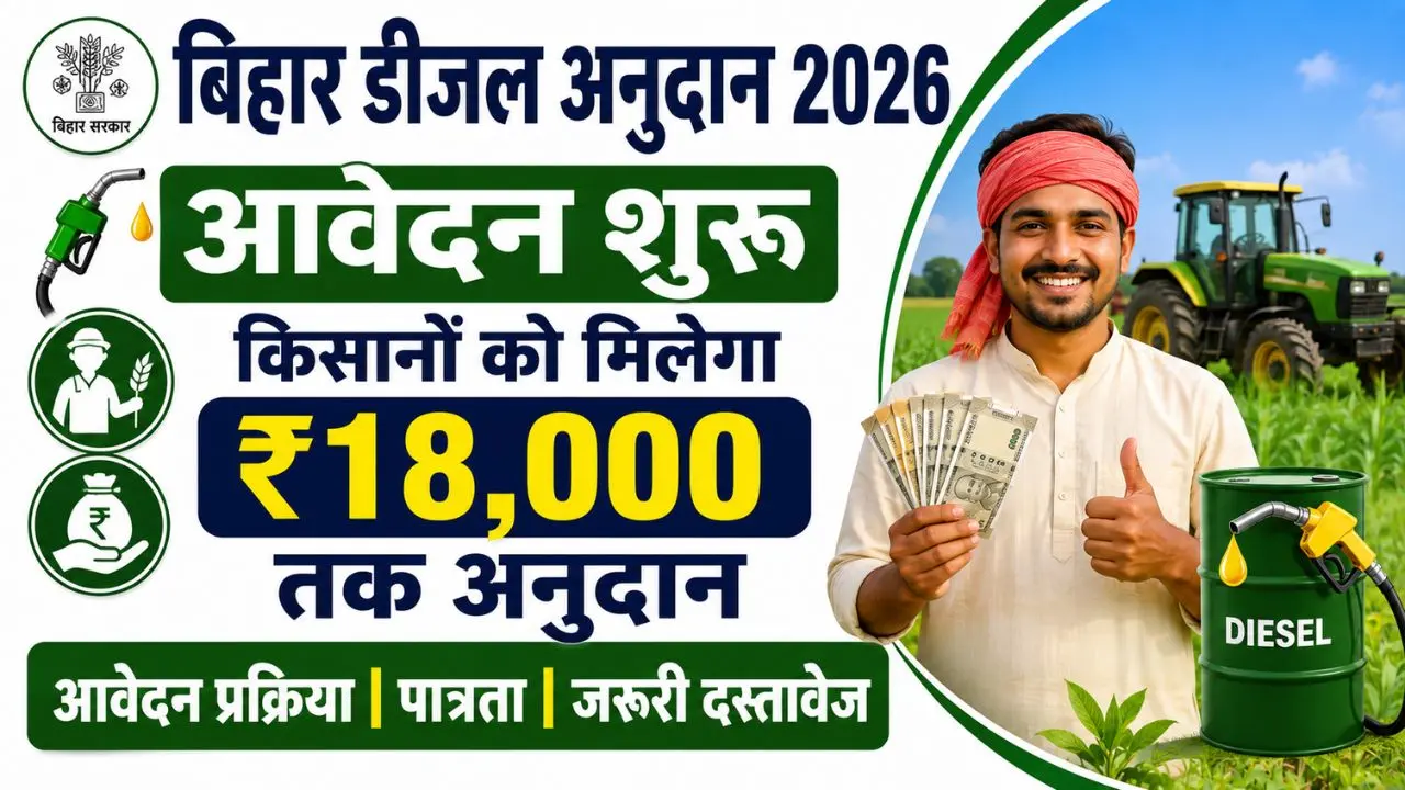 Bihar Diesel Anudan 2026 Online Apply