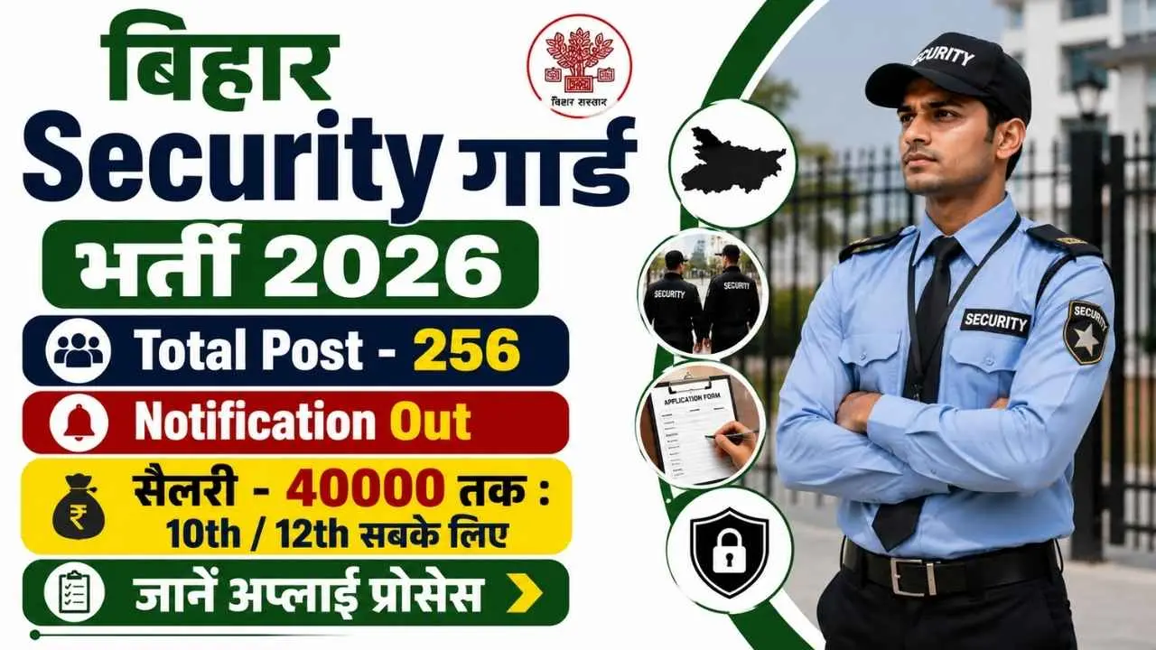 Bihar Security Guard & Supervisor Vacancy 2026