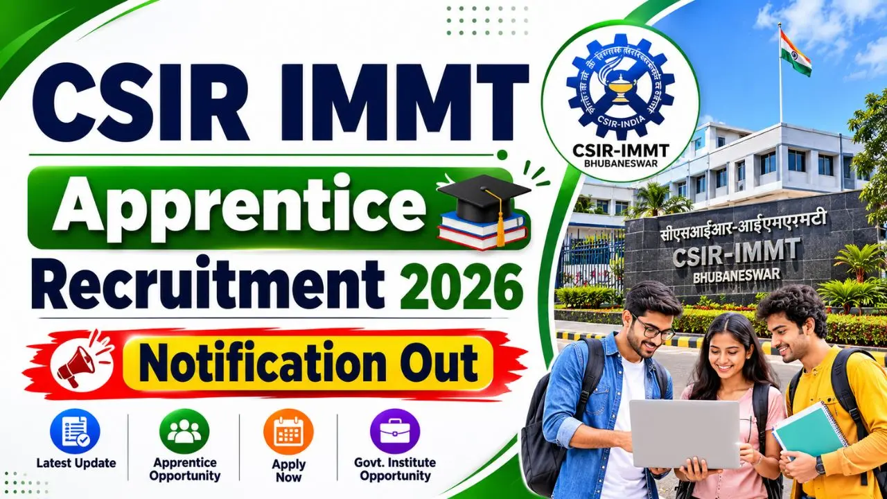 CSIR IMMT Apprentice Recruitment 2026