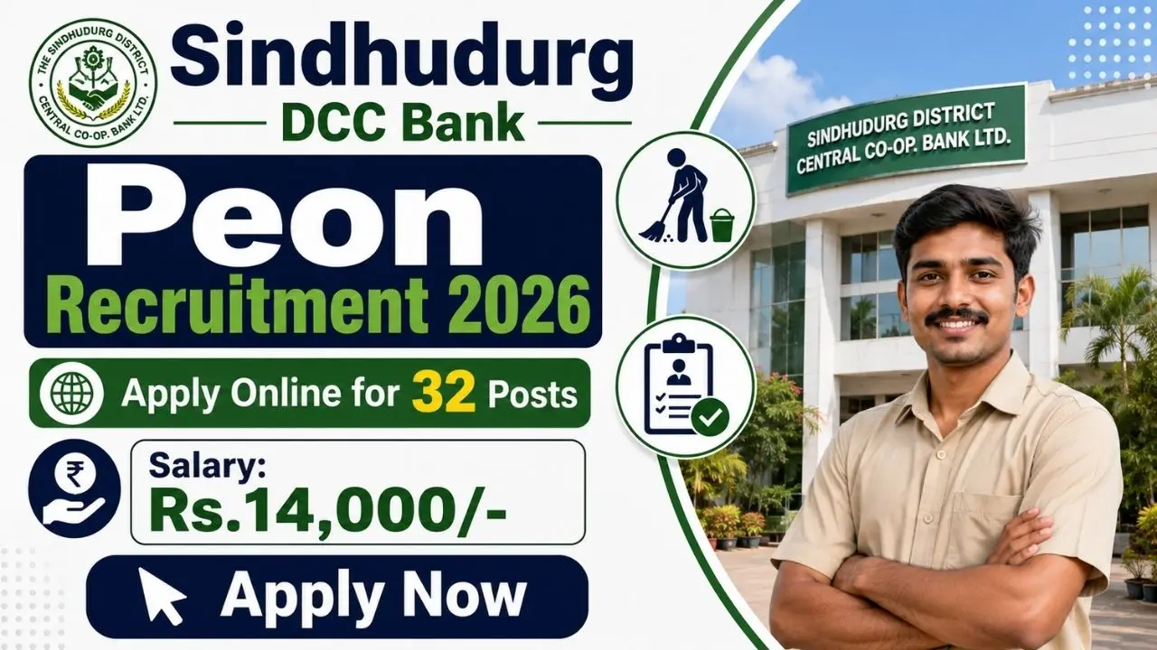 Sindhudurg DCC Bank Peon Recruitment 2026
