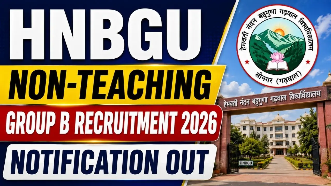 HNBGU Non Teaching Group B Recruitment 2026