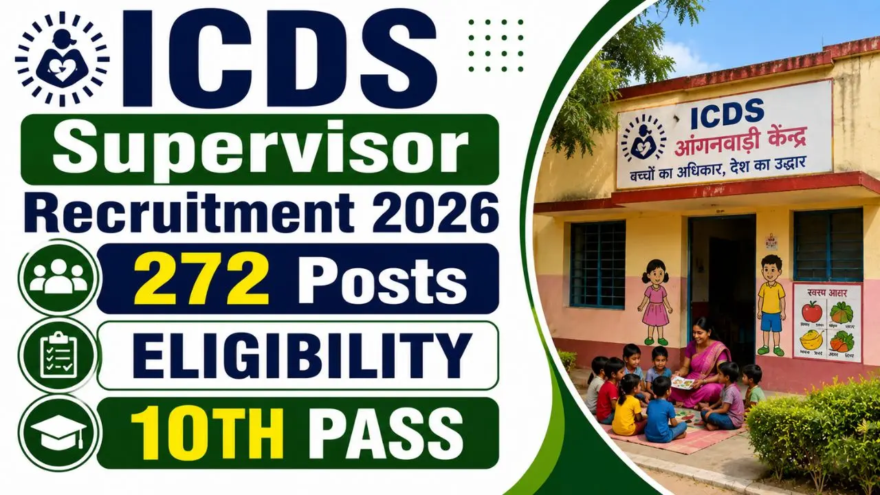 ICDS Maharashtra Supervisor Recruitment 2026