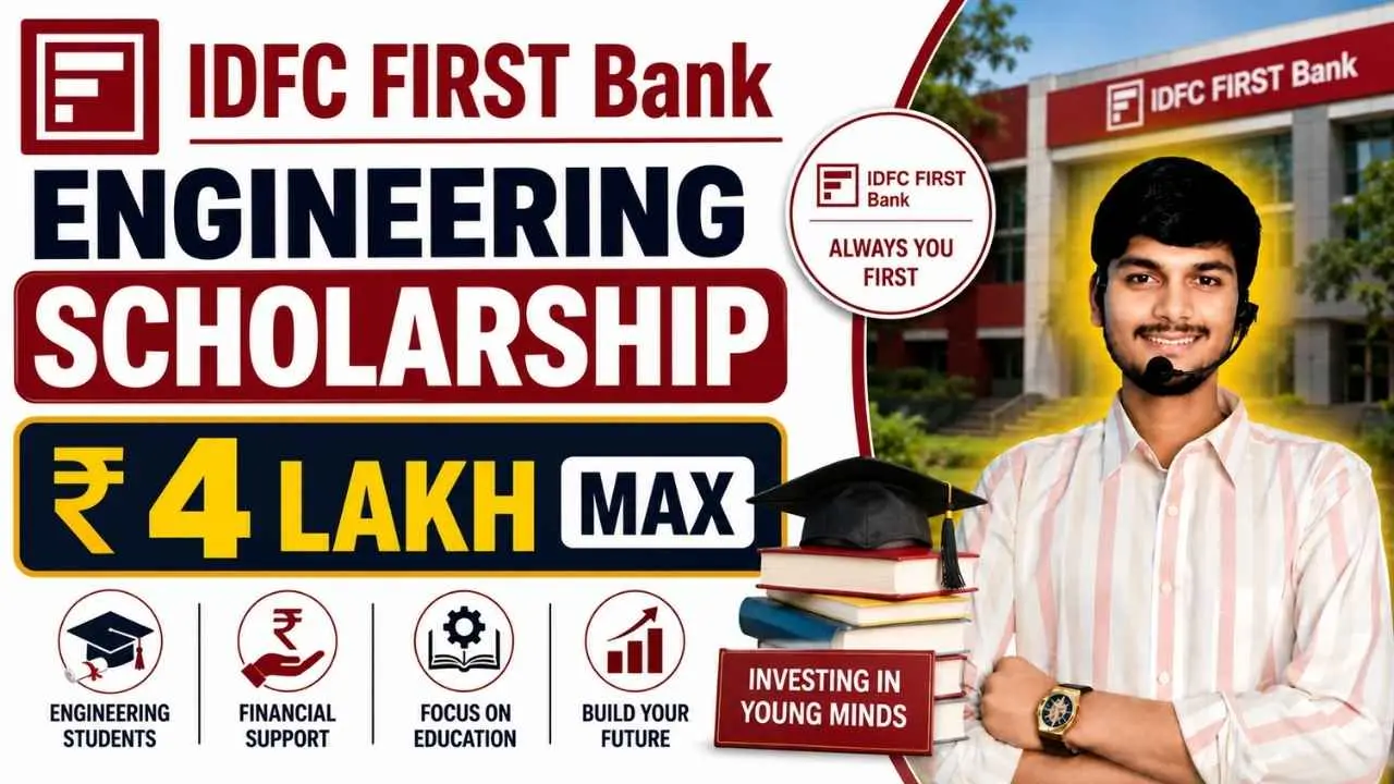 IDFC FIRST Bank Engineering Scholarship 2026
