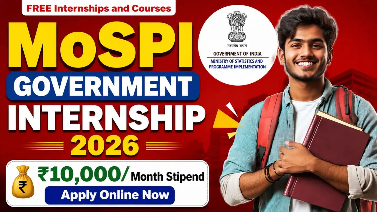 MoSPI Internship Online Apply 2026