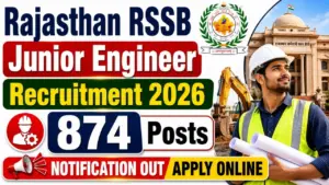 Rajasthan RSSB Junior Engineer (JE) Recruitment 2026