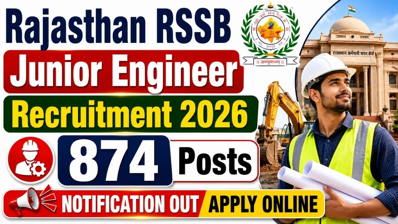 Rajasthan RSSB Junior Engineer (JE) Recruitment 2026