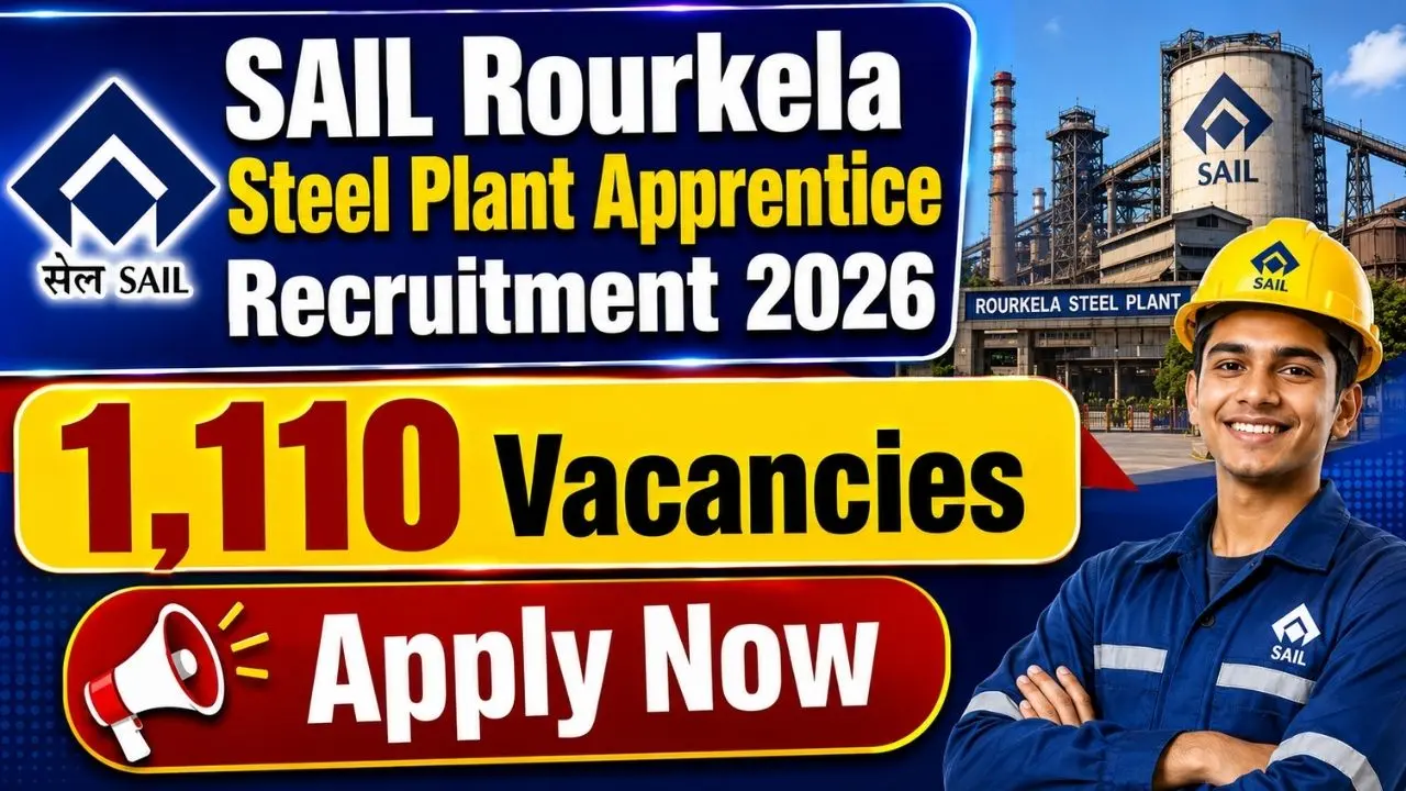 SAIL Rourkela Steel Plant Apprentice Recruitment 2026