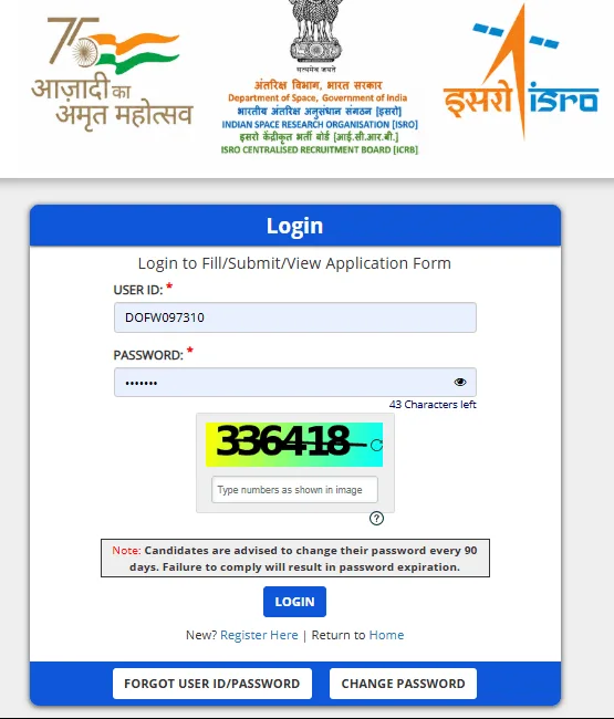 ISRO Various Posts Admit Card 2026