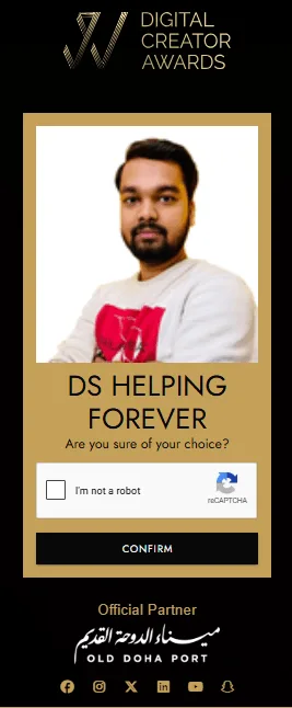 Vote For DS Helping Forever Digital Creator Awards 2026