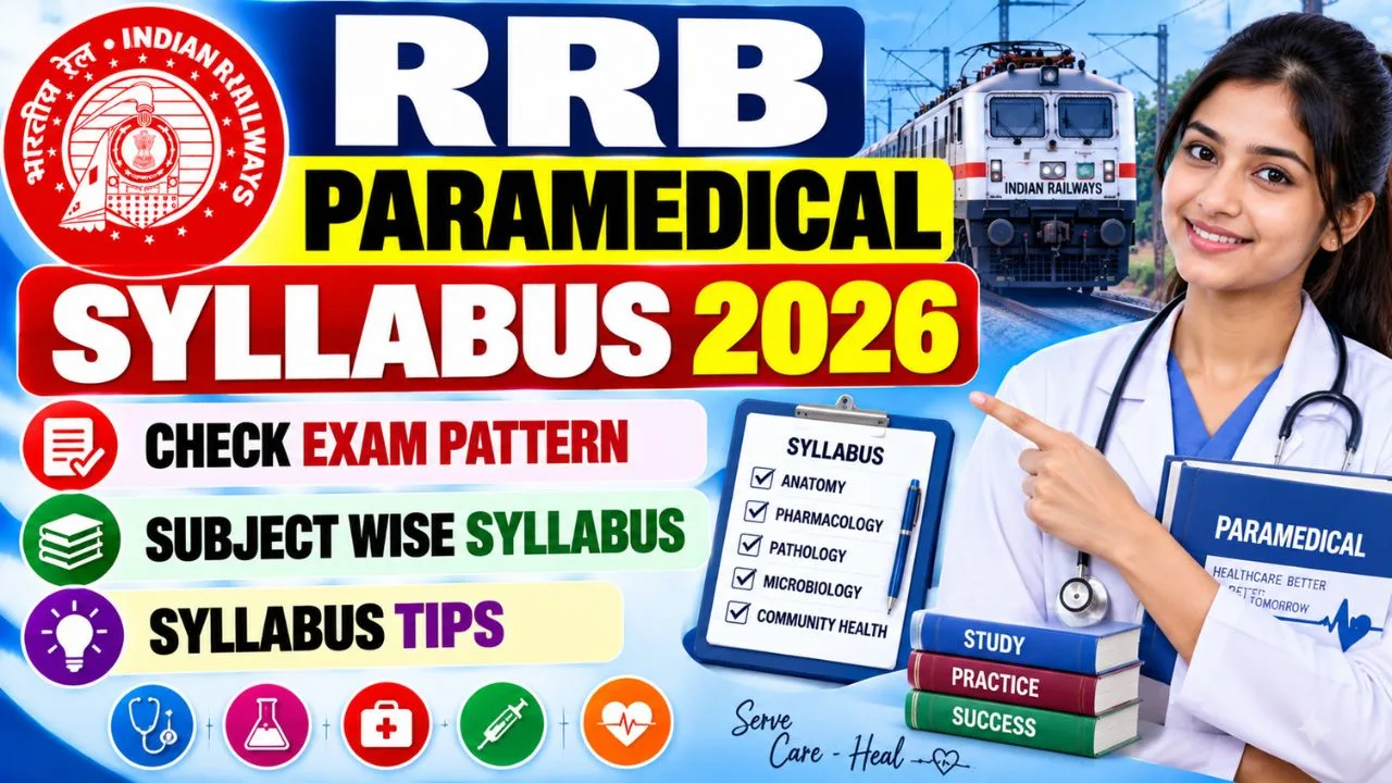 RRB Paramedical Staff Syllabus & Exam Pattern 2026