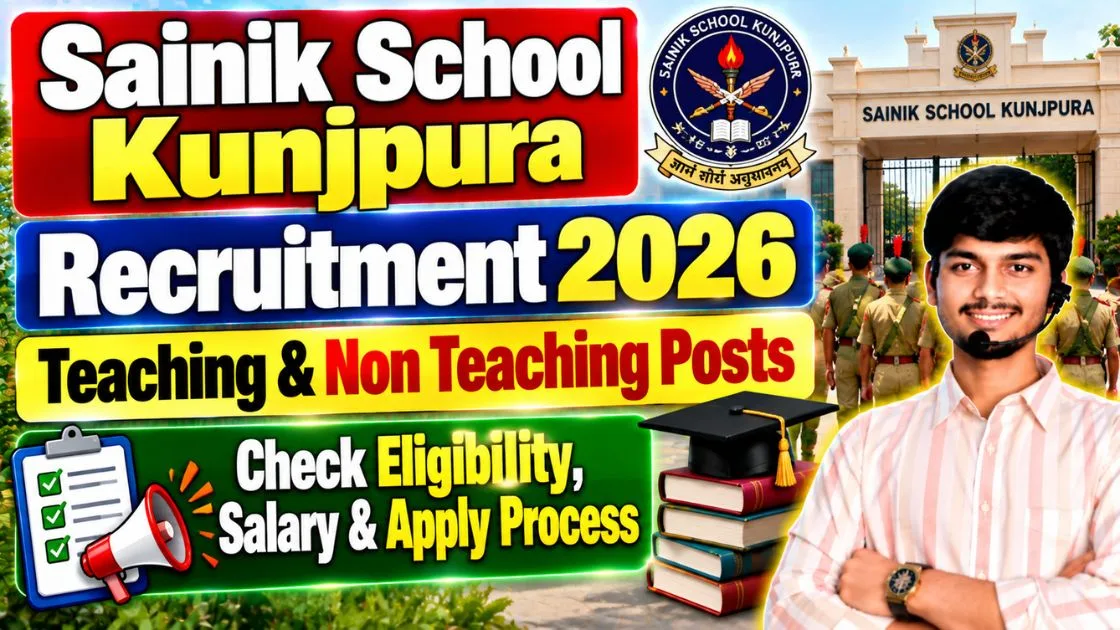 Sainik School Kunjpura Recruitment 2026
