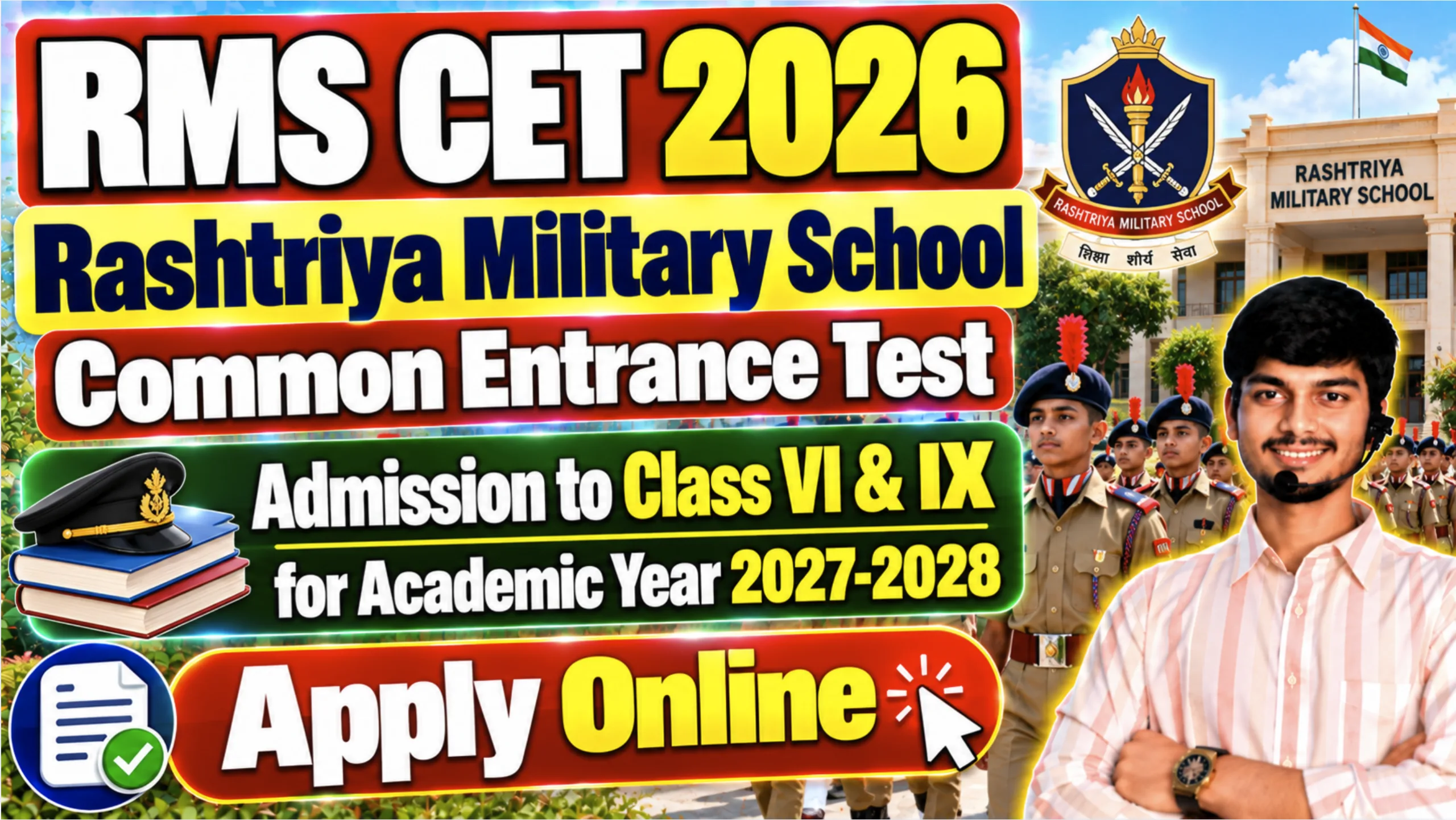 Rashtriya Military School CET Online Form 2026