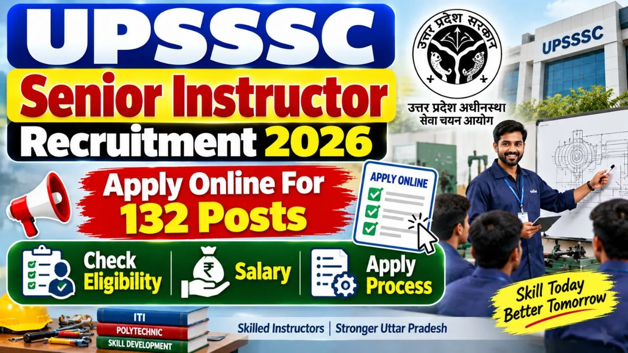 UPSSSC Senior Instructor Recruitment 2026