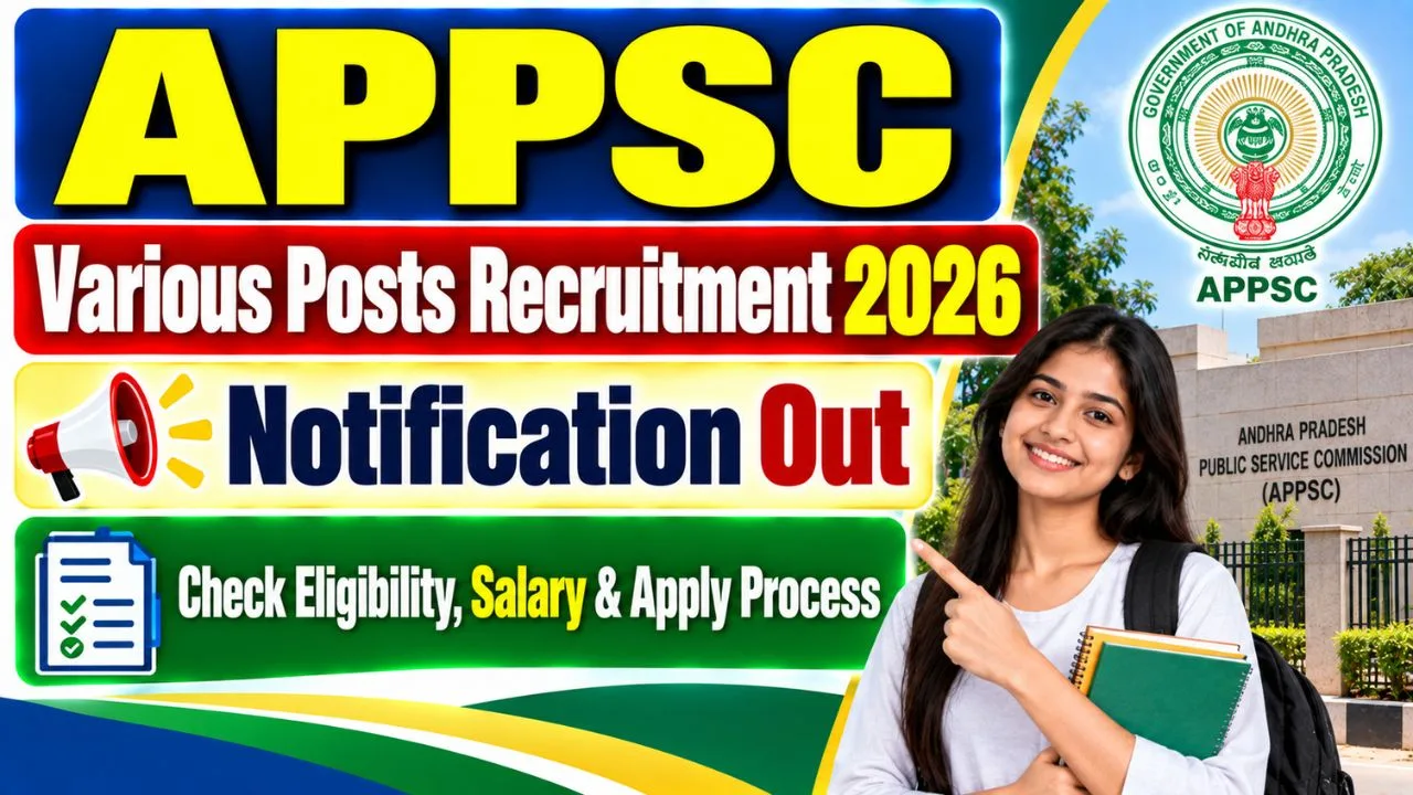 APPSC Various Posts Recruitment 2026