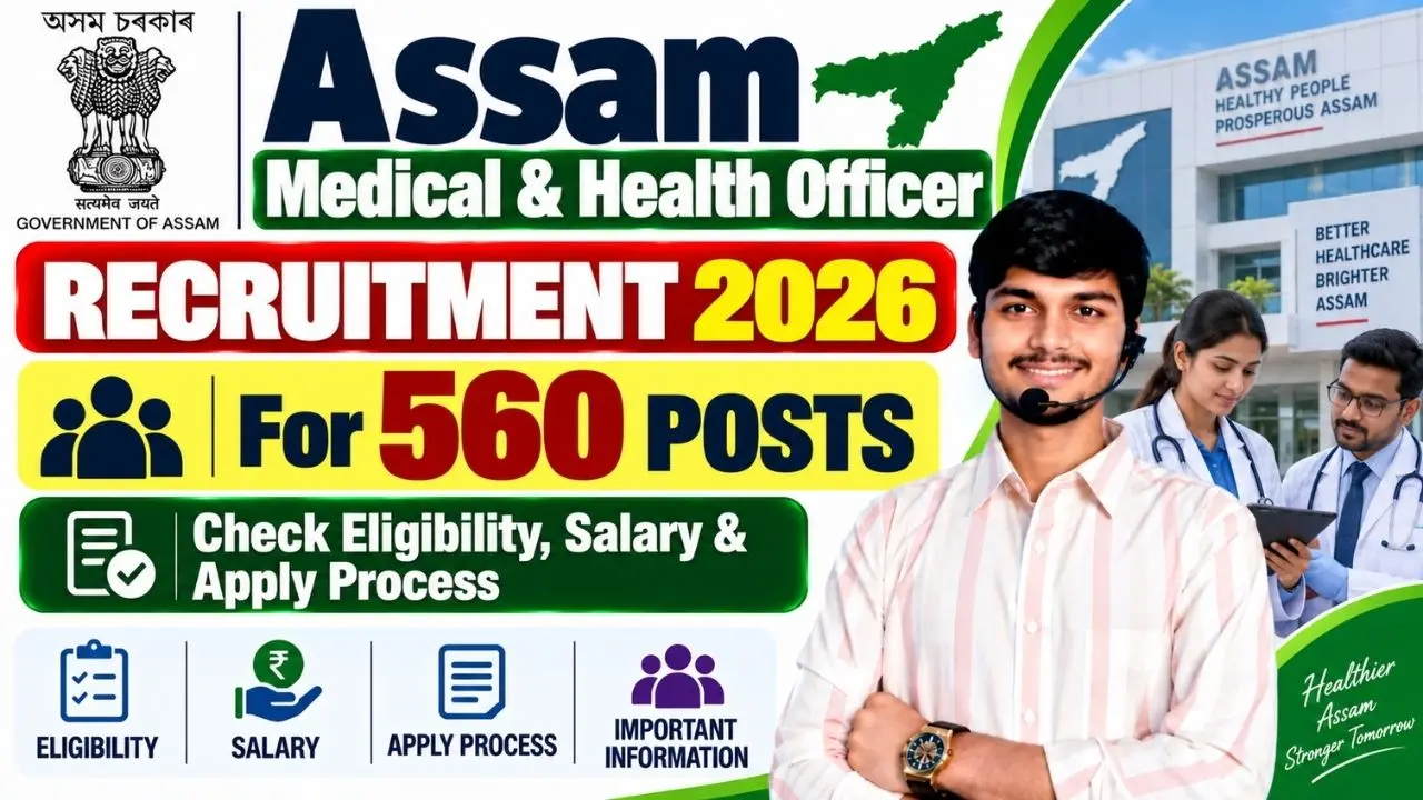 Assam Medical & Health Officer Online Form 2026