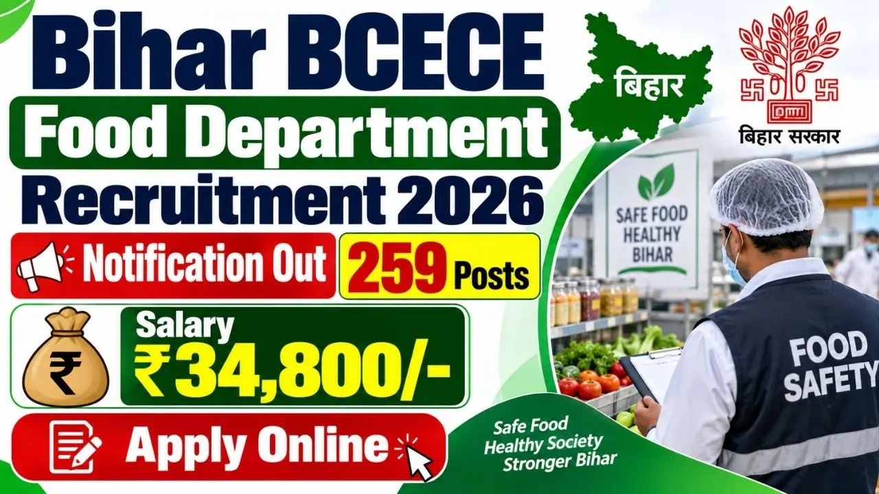 Bihar BCECE Food Department Recruitment 2026