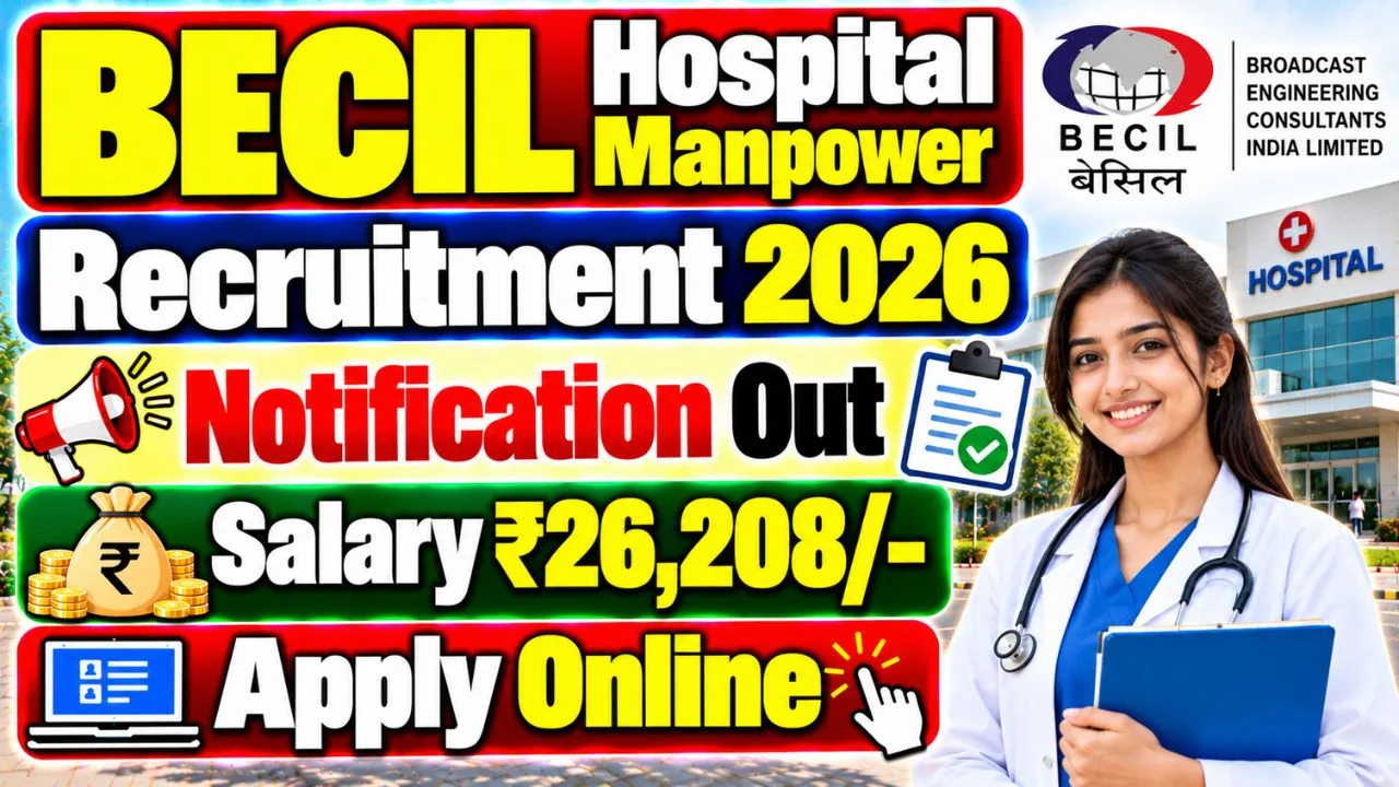BECIL Hospital Manpower Recruitment 2026