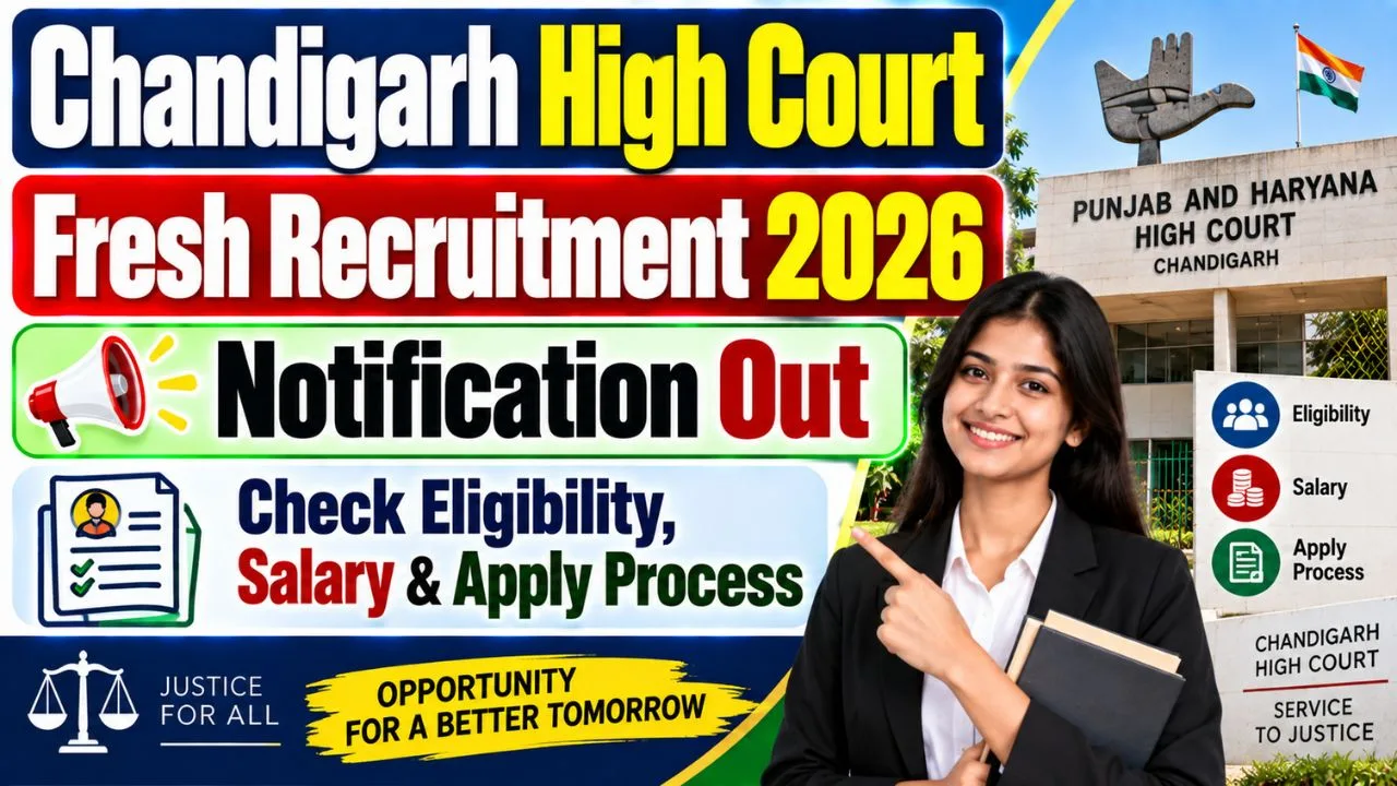 Chandigrah High Court Frash Recruitment 2026