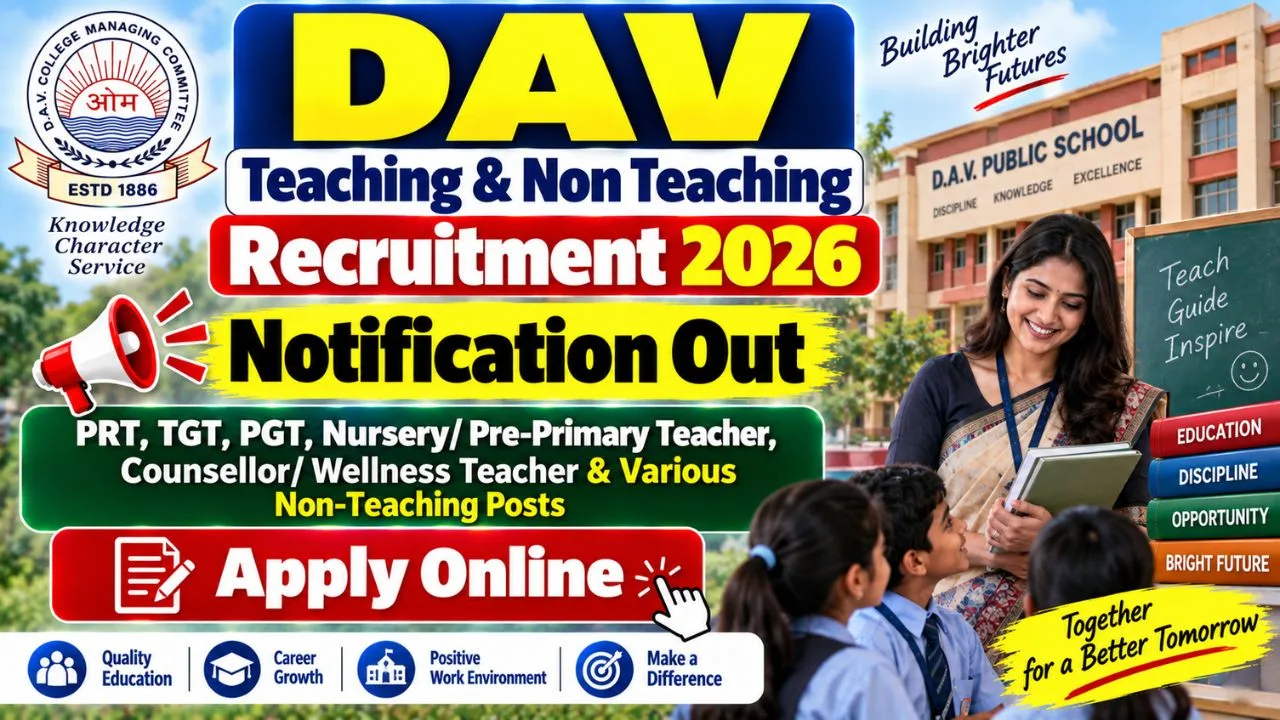 DAV Teaching & Non Teaching Recruitment 2026