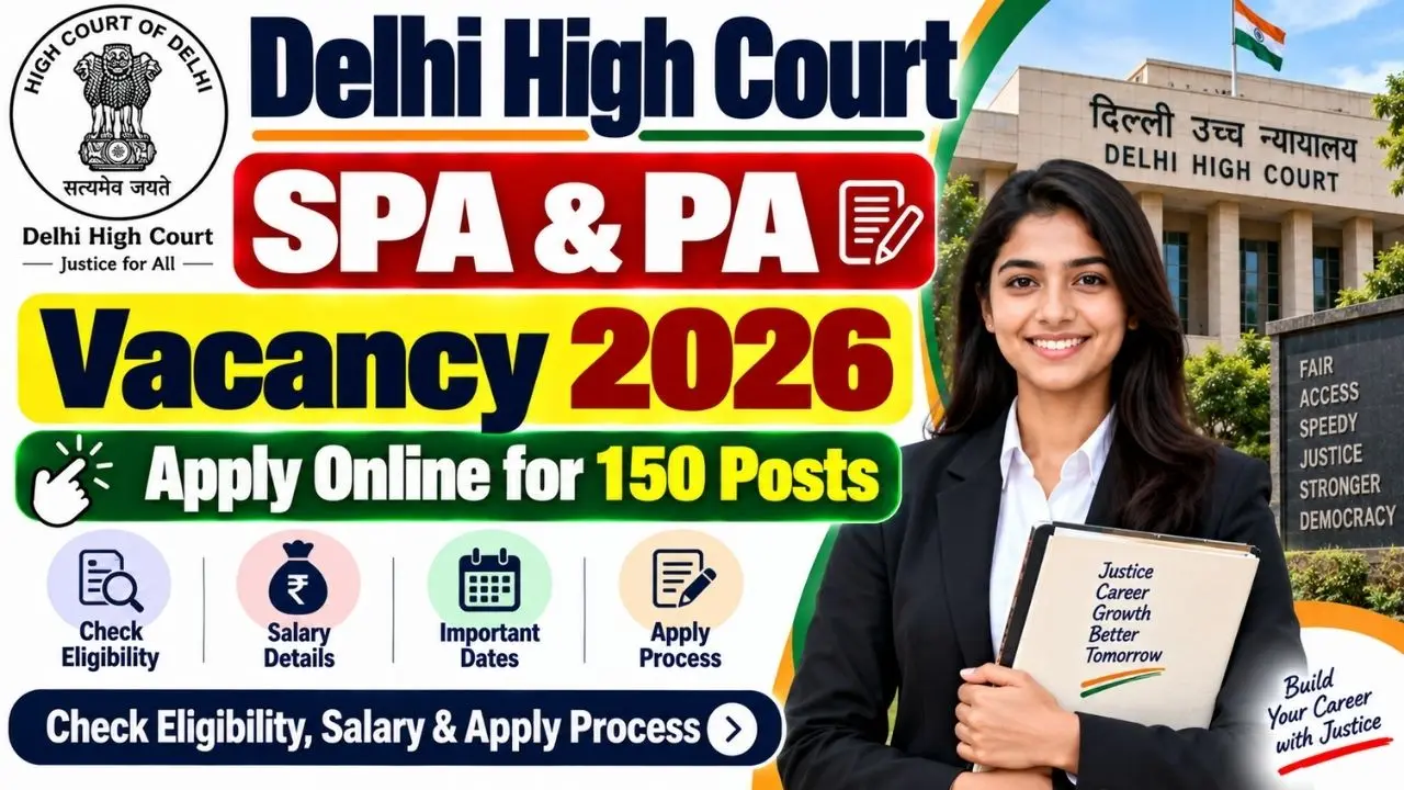 Delhi High Court SPA & PA Online Form 2026