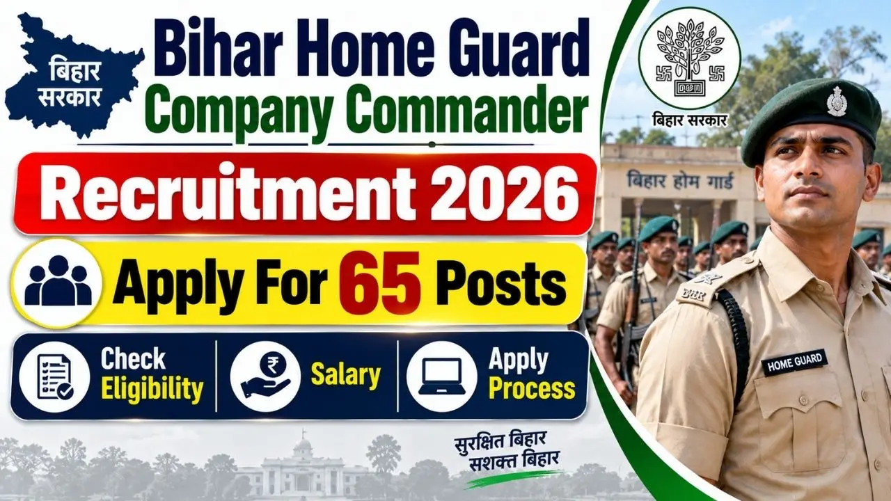 Bihar Home Guard Company Commander Online Form 2026