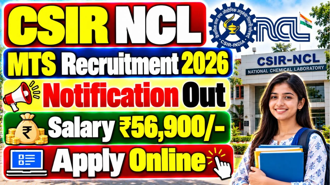 CSIR NCL MTS Recruitment 2026