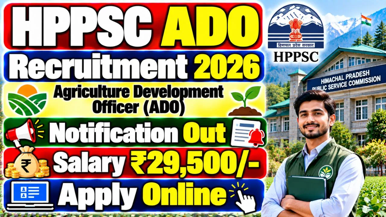 HPPSC Agriculture Development Officer Recruitment 2026