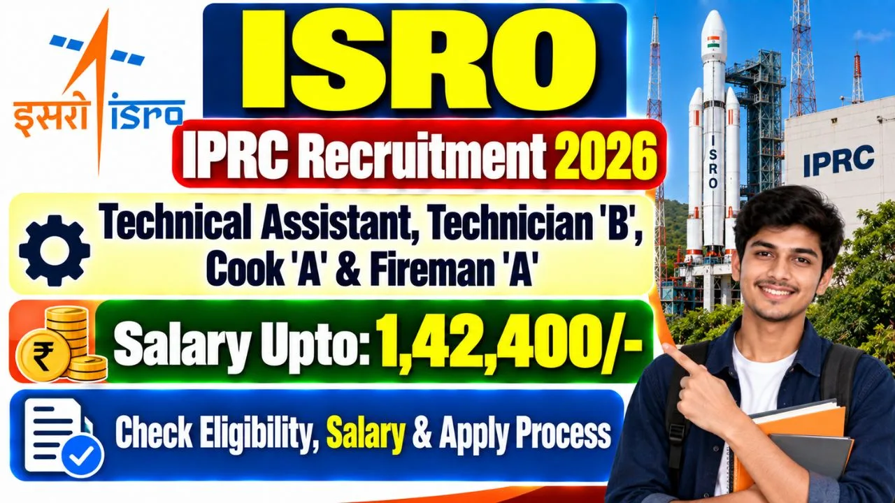 ISRO IPRC Various Post Online From 2026