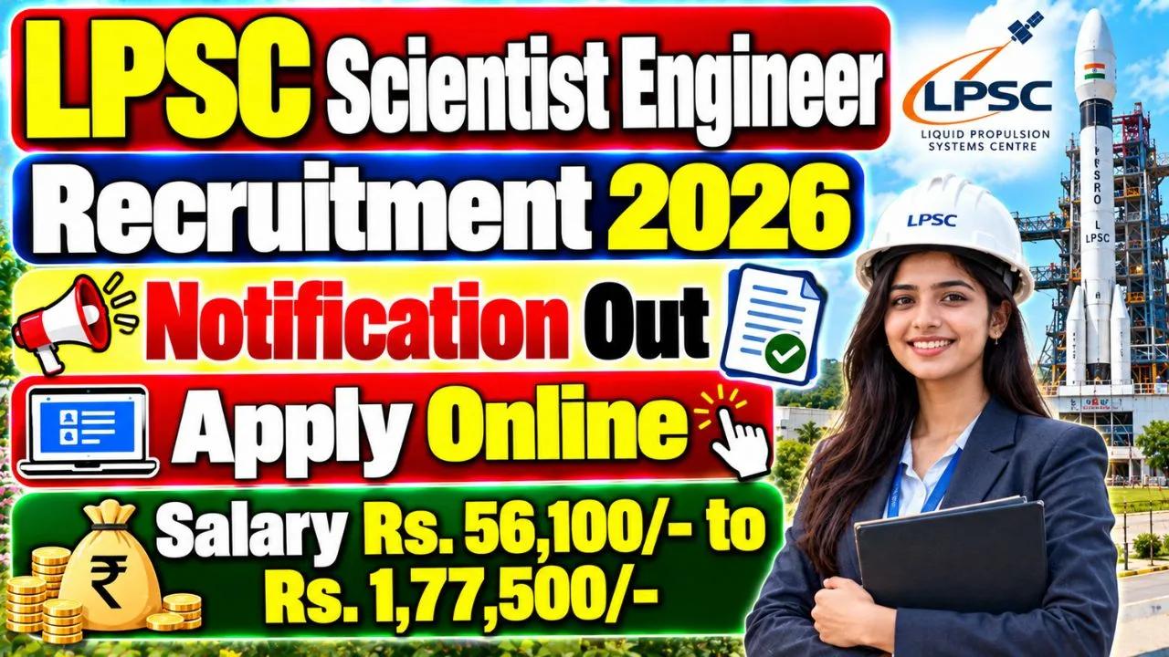 LPSC Scientist Engineer Recruitment 2026