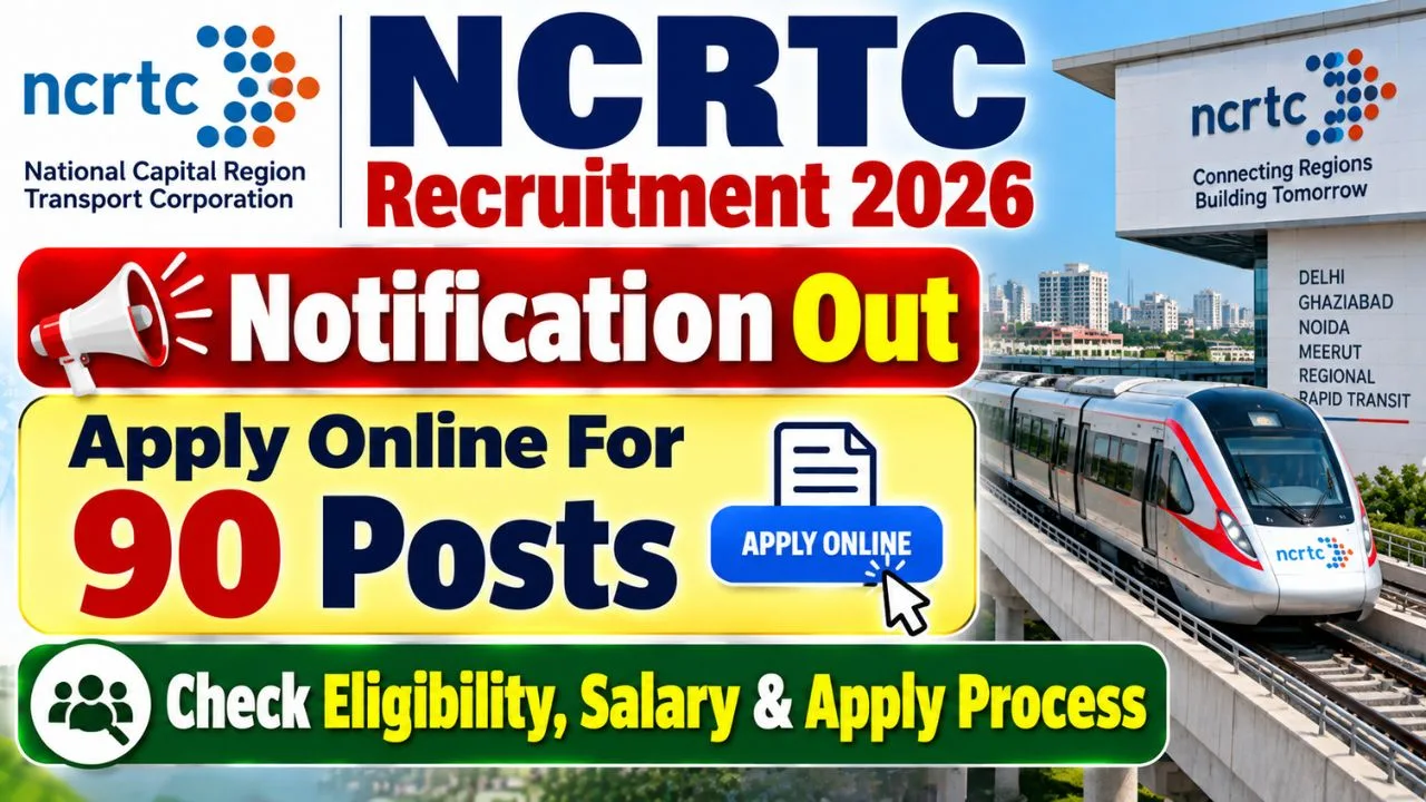 NCRTC Various Posts Recruitment 2026