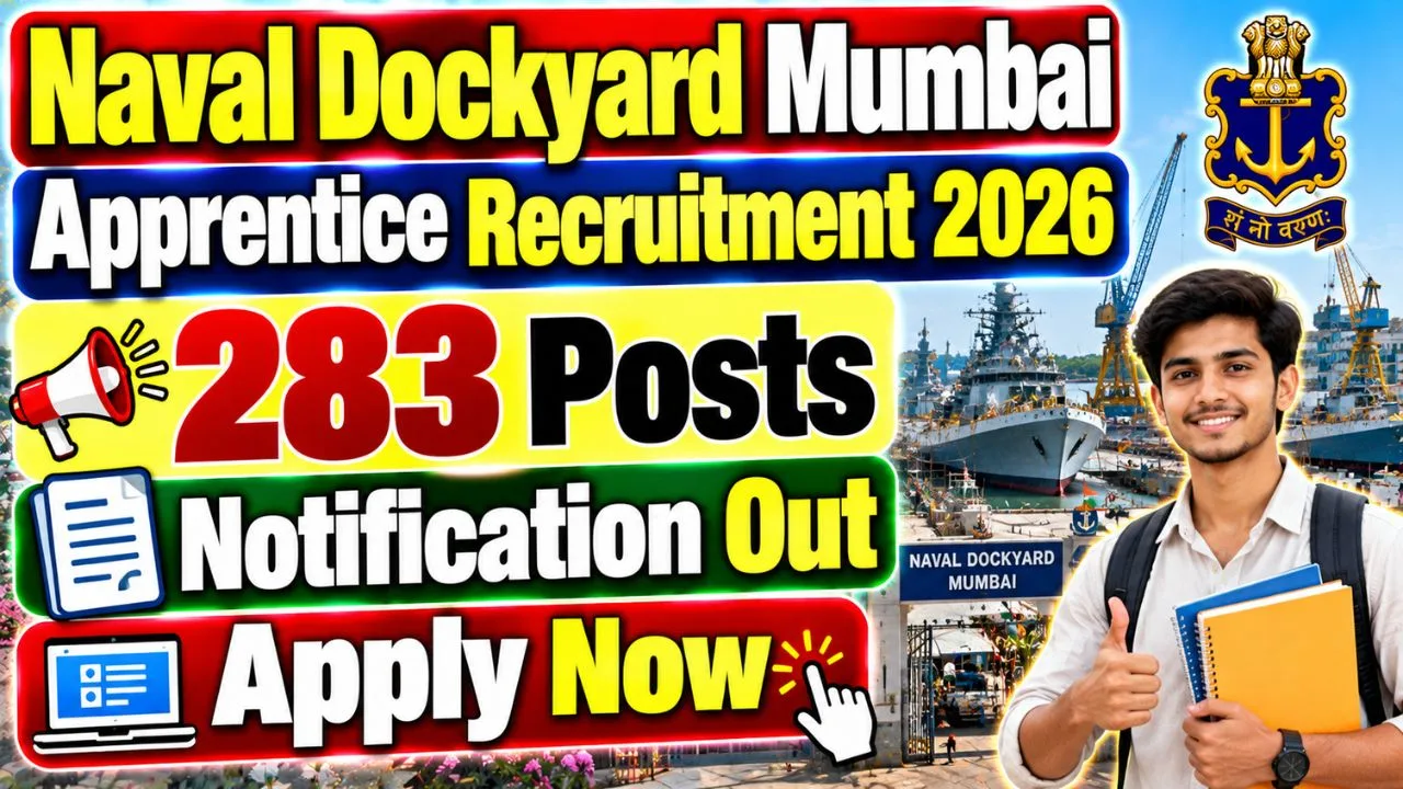 Naval Dockyard Mumbai Apprentice Recruitment 2026