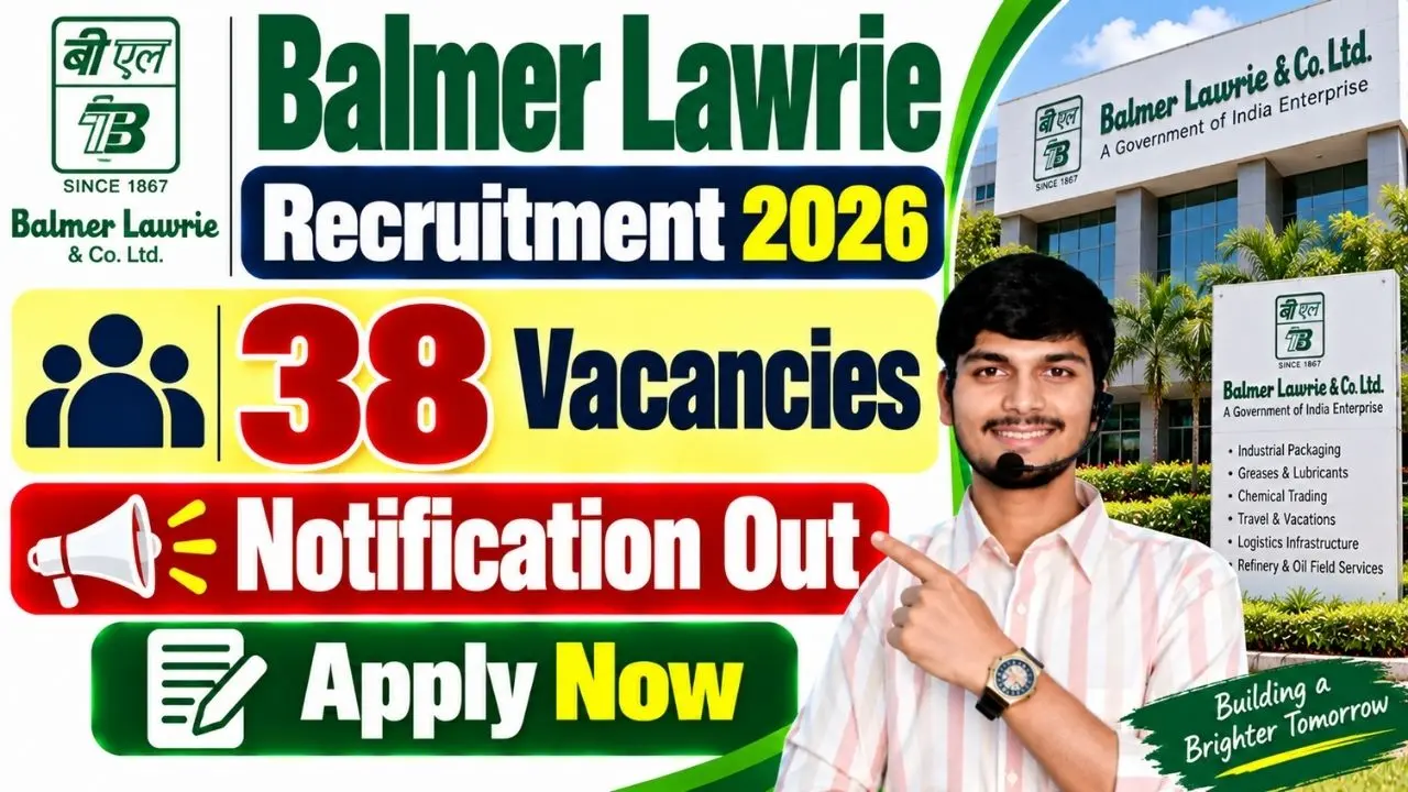 Balmer Lawrie Various Posts Recruitment 2026