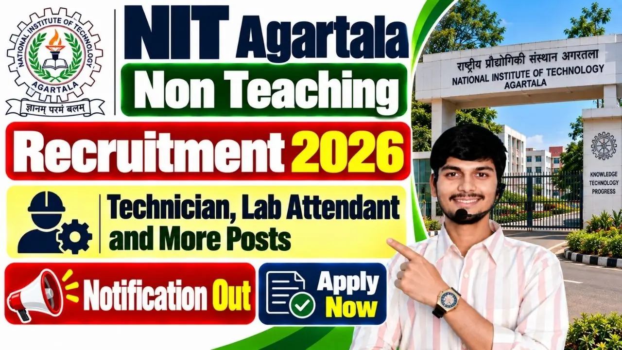 NIT Agartala Non Teaching Online Form 2026