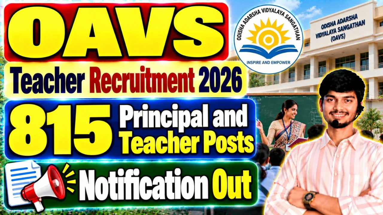 Odisha Adarsha Vidyalaya Teacher Recruitment 2026